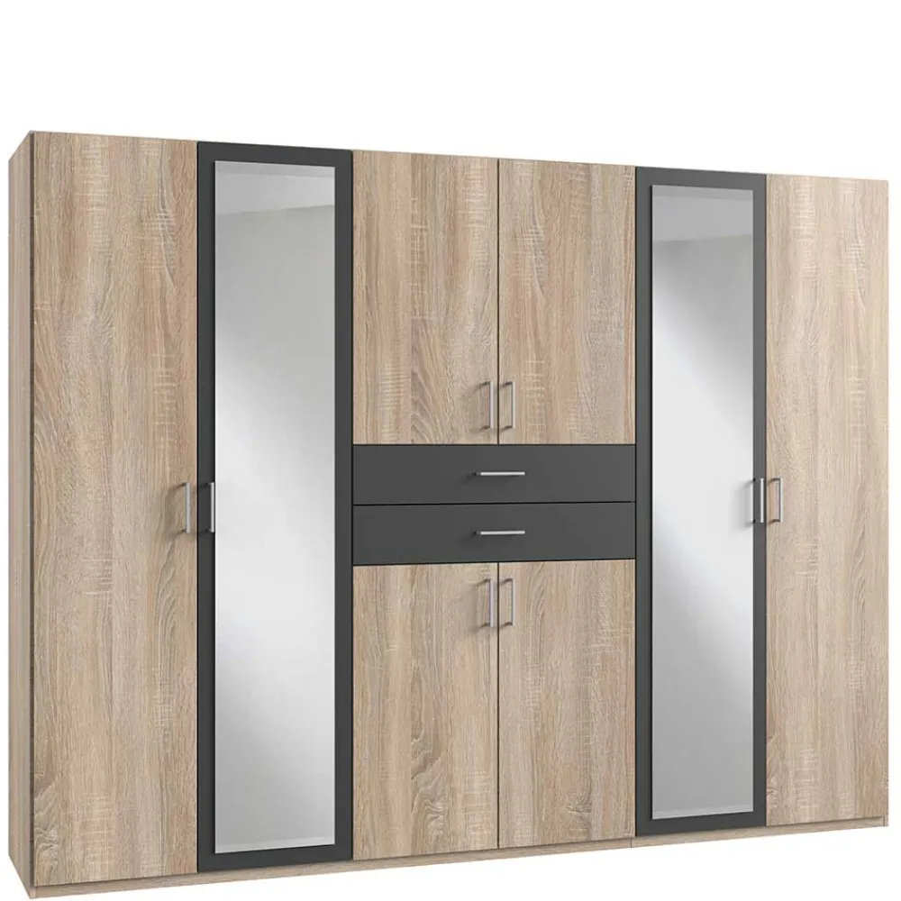 Sale Schlafzimmerkleiderschrank Lairan Drehtürenschränke