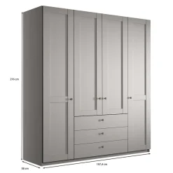 New Schlafzimmerkleiderschrank Saconso Drehtürenschränke|Kleiderschränke