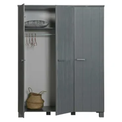 Clearance Schlafzimmerkleiderschrank Chalina Drehtürenschränke|Massivholz Kleiderschränke