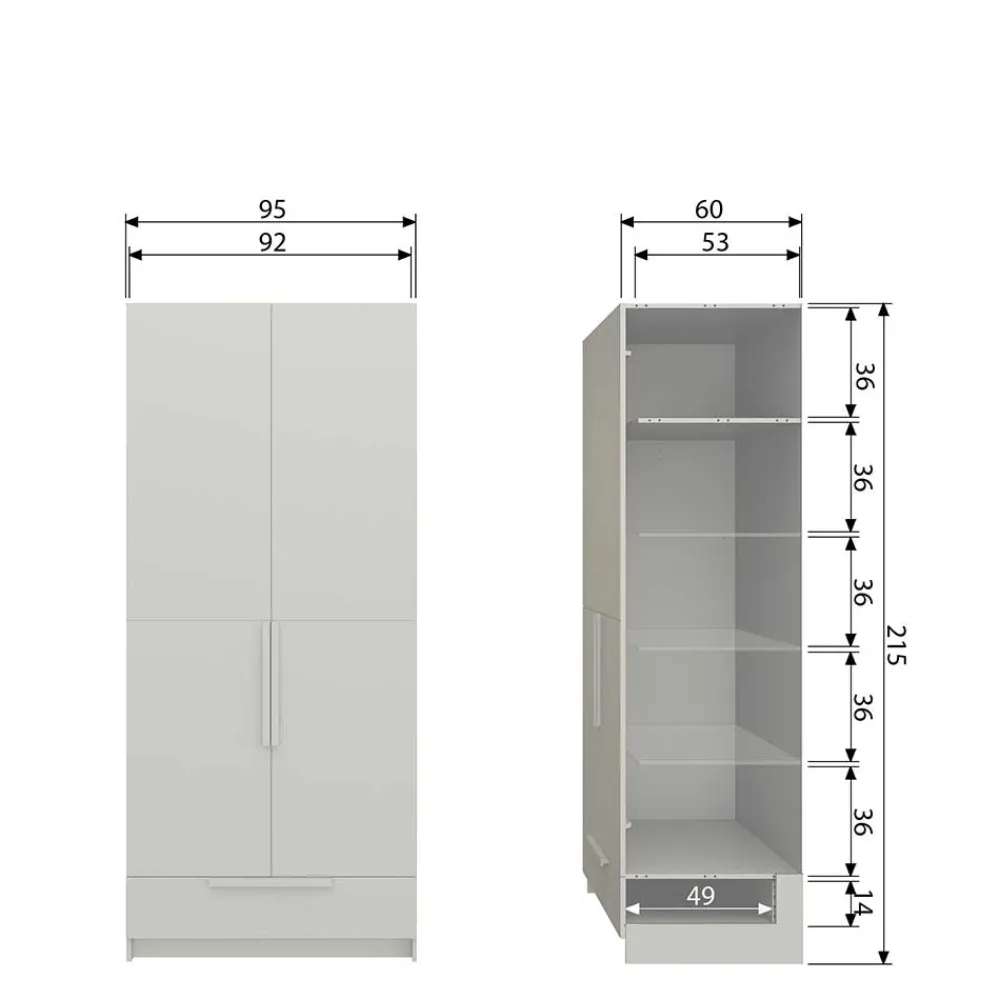 Schlafzimmerschrank Drovens*Pharao24 Best