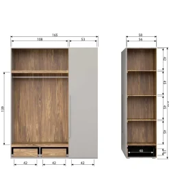 Schlafzimmerschrank Letizia*Pharao24 New