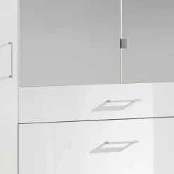 Outlet Schlafzimmerschrank mit Spiegel Emritalo Jugendkleiderschrank|Drehtürenschränke