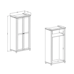 Schlafzimmerschrank Olegano*Pharao24 Hot