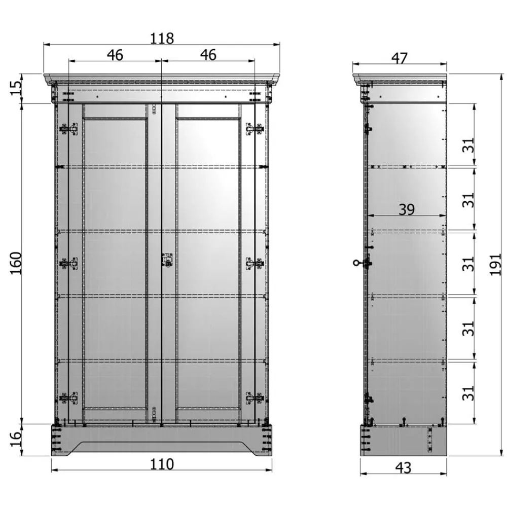 Schlafzimmerschrank Sovecca*Pharao24 Outlet