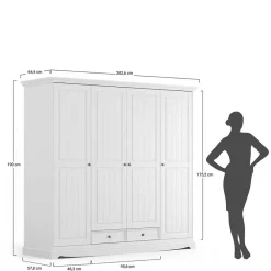 Schlafzimmerschrank Vomano*Pharao24 Sale