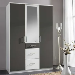 New Schrank mit Spiegeltür Tolofoa Jugendkleiderschrank|Drehtürenschränke