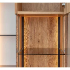 Hot Schrank Vitrine mit Regal Rusaly Vitrinenschrank|Wohnzimmervitrinen