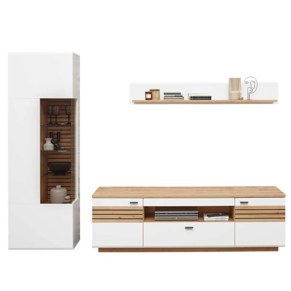 Schrankwand Wohnzimmer Luzie Moderne Wohnwände|Wohnwand 250 Cm