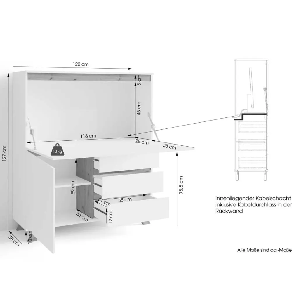 Schreibsekretär Pirate*Pharao24 Discount