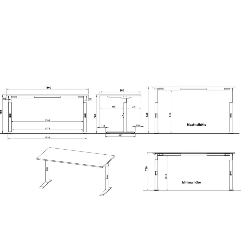 Schreibtisch Gowri*Pharao24 Discount