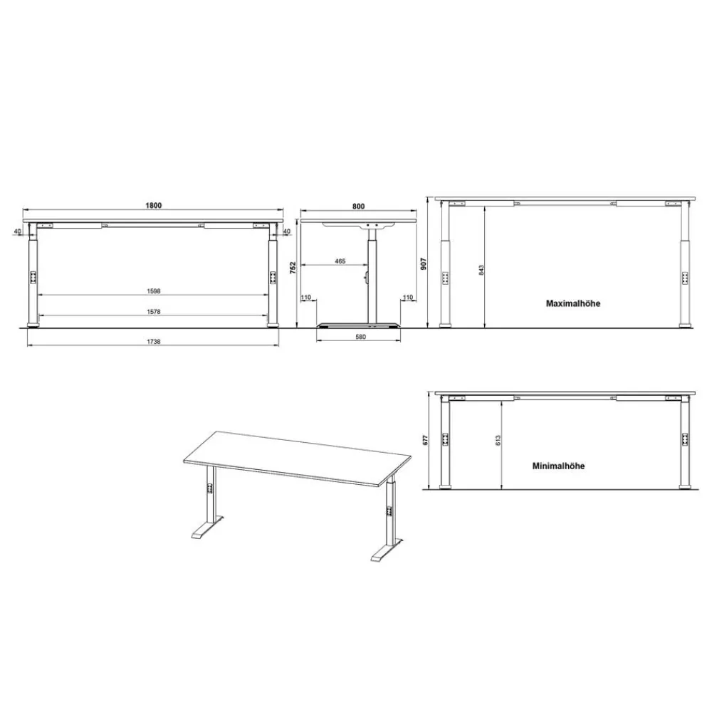 Schreibtisch Gowri*Pharao24 Discount