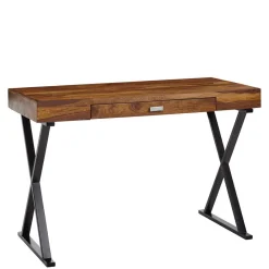 Schreibtisch Holz und Metall Tsubasa*Pharao24 Discount