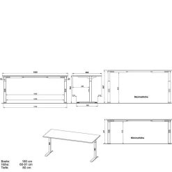 Discount Schreibtisch Kalastania Schreibtische