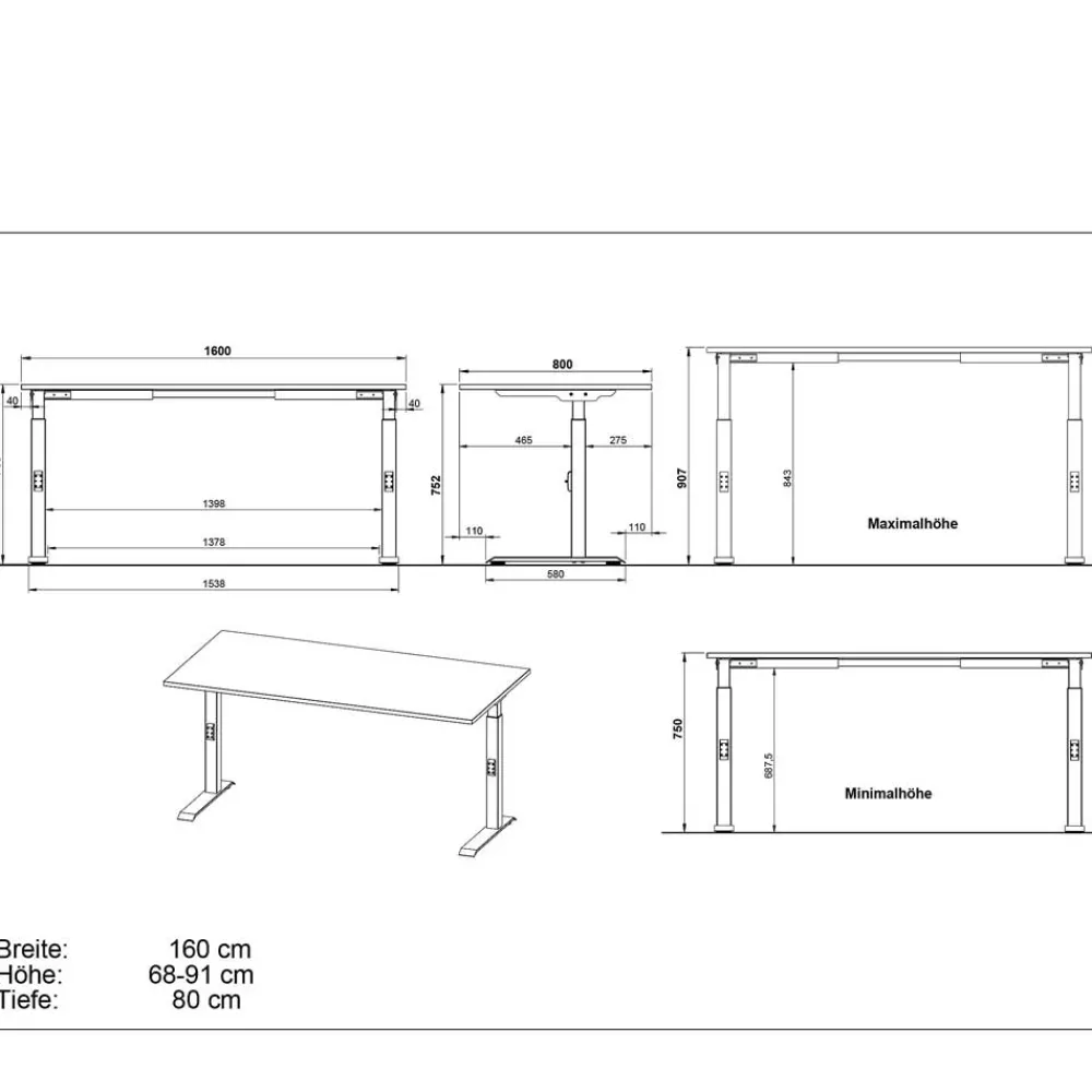 Schreibtisch Kerry*Pharao24 Best