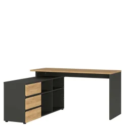 Hot Schreibtisch mit Schrankelement Charin Schreibtische|Computertische