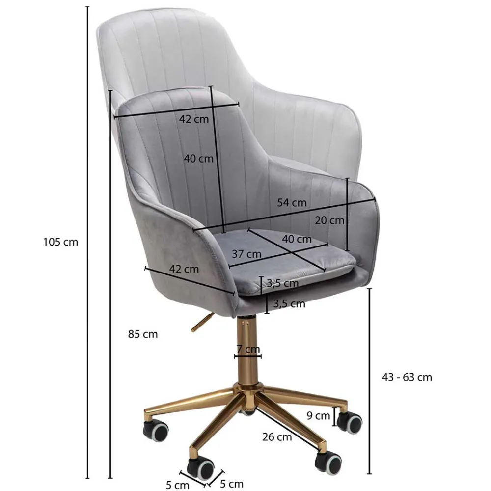 Best Schreibtischstuhl Camille Bürostuhl