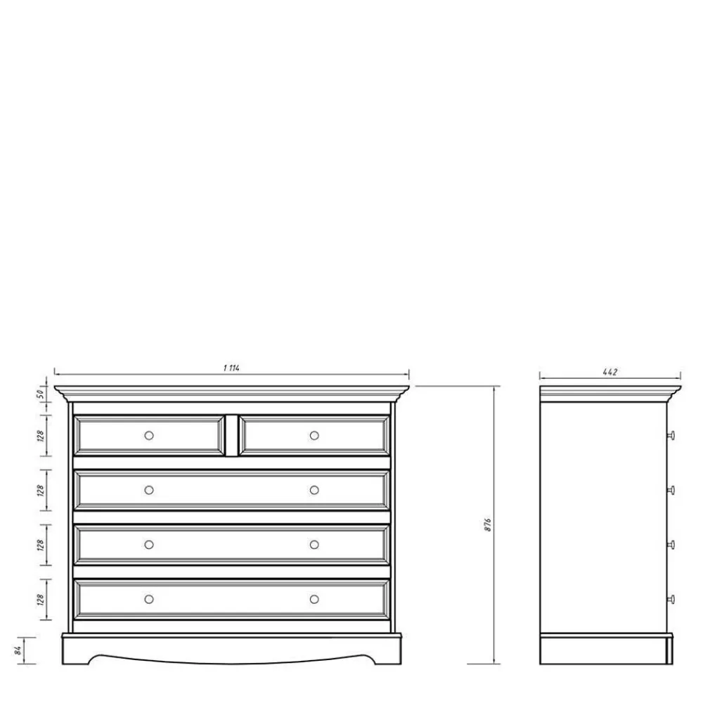 Schubkastenkommode Renero*Pharao24 Best