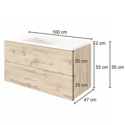 Schubladen Waschtisch Vidorella*Pharao24 New