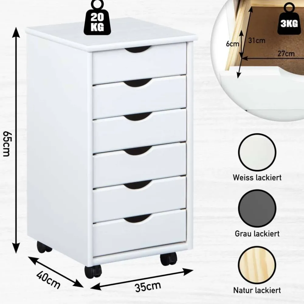 Schubladencontainer Baluna Büroschränke|Aktenschränke