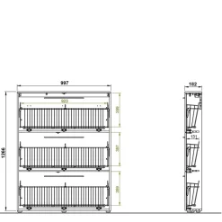 Schuhklappenschrank Remazion*Pharao24 Best