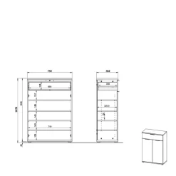 Schuhschrank Leradrevus*Pharao24 Hot