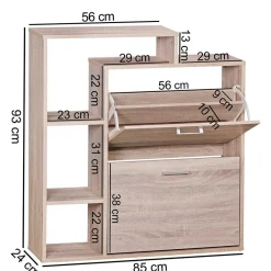 Online Schuhschrank mit Regal Nena Schuhkipper|Schuhschränke