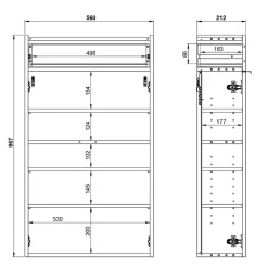 Outlet Schuhschrank Pascarla Schuhschränke