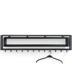 Discount Schwarze Hängegarderobe Auricos Massivholz Garderoben|Wandgarderoben