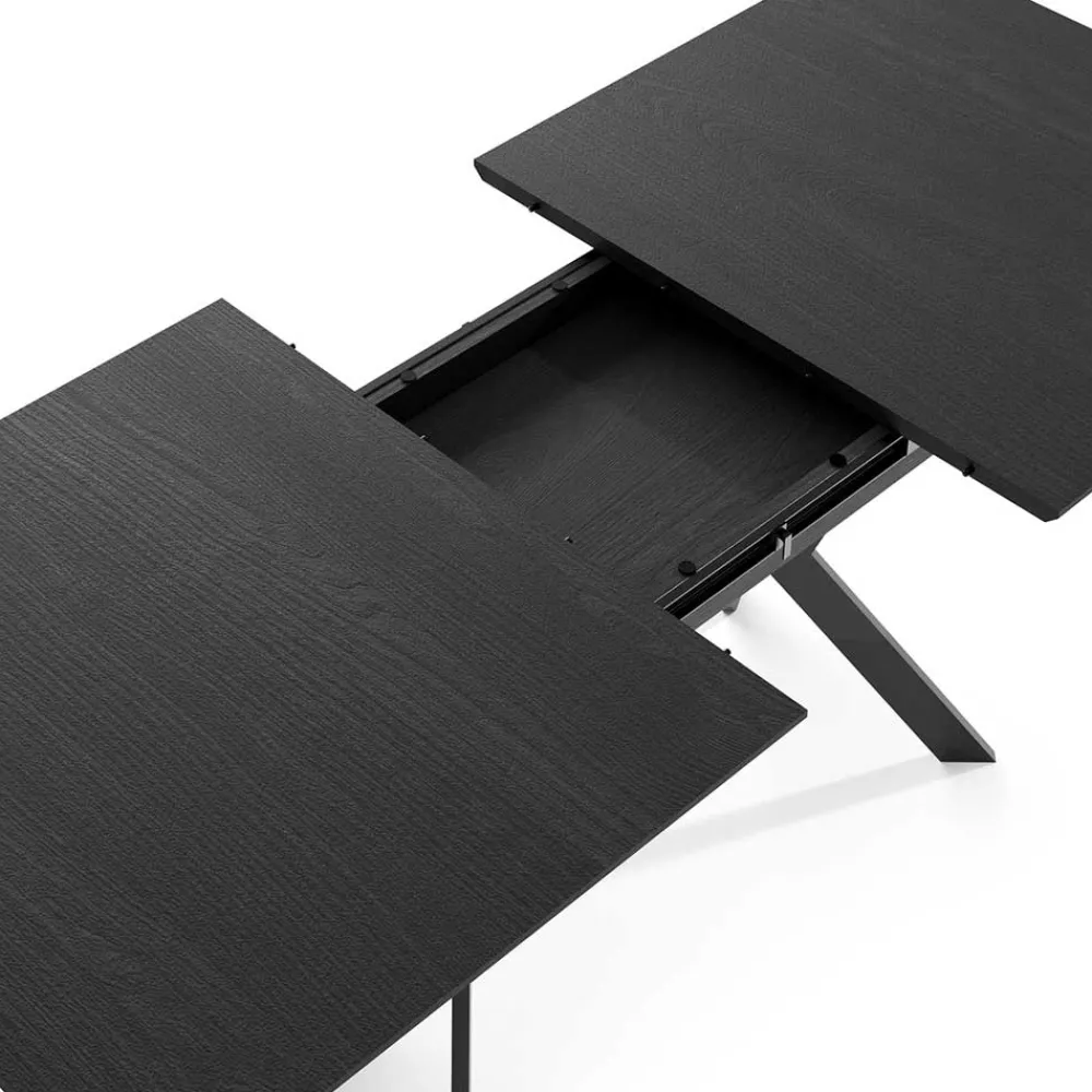 Clearance Schwarzer Ausziehtisch Damados Ausziehtische