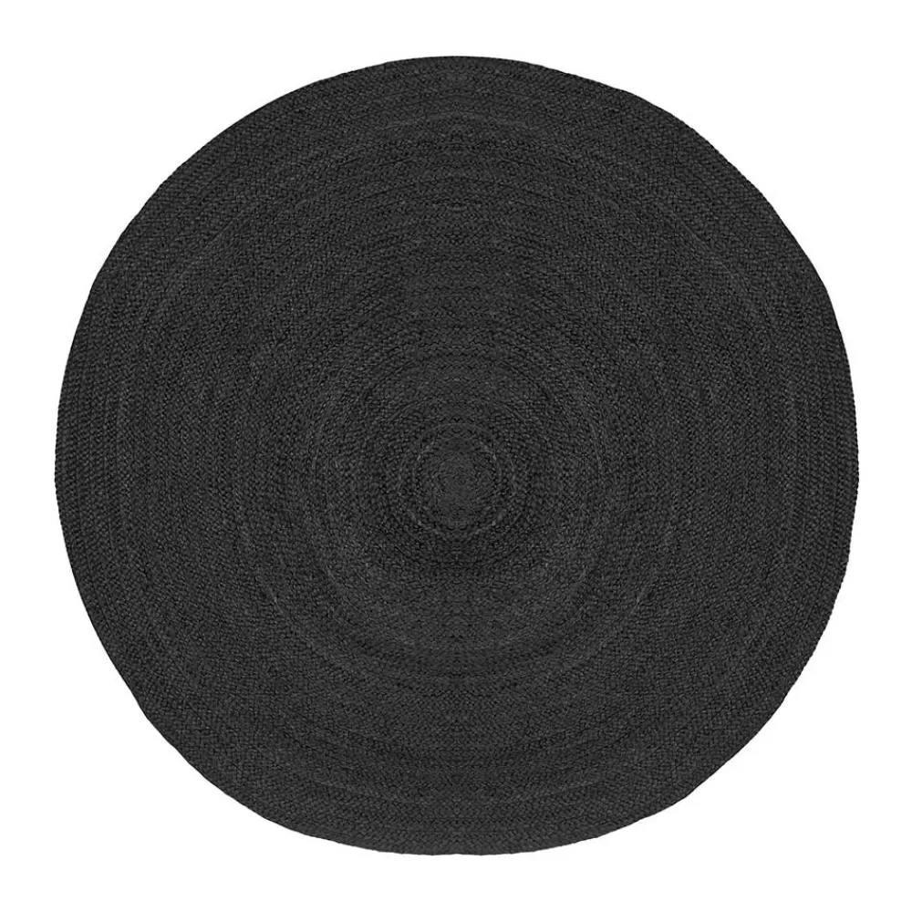 Schwarzer Jute Teppich Deway*Pharao24 Sale