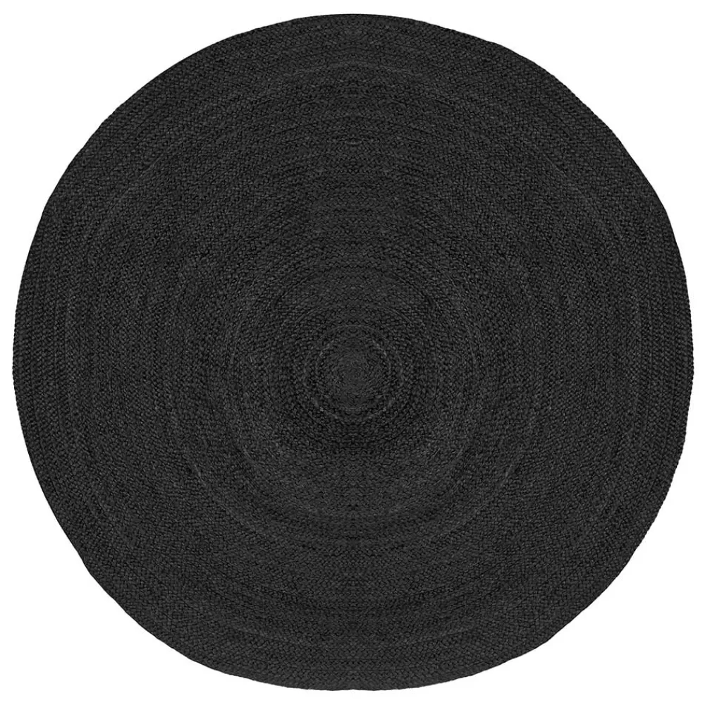 Schwarzer Jute Teppich Deway*Pharao24 Sale