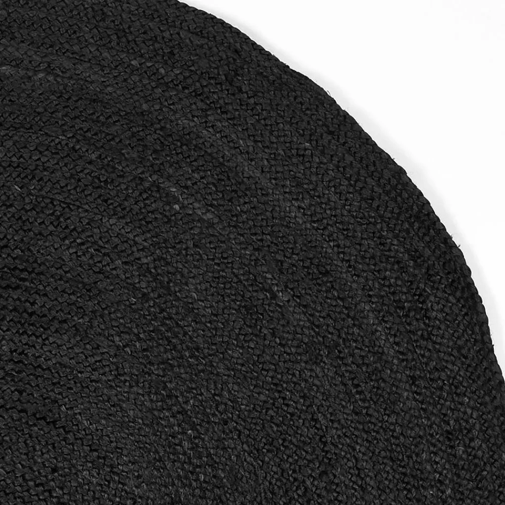 Schwarzer Jute Teppich Deway*Pharao24 Sale