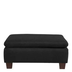 Schwarzer Polsterhocker Fernandez*Pharao24 New