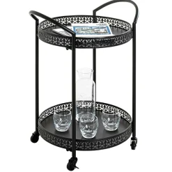 Outlet Schwarzer Servierwagen Etobina Servierwagen
