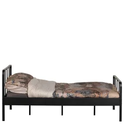 Schwarzes Metall Bett Volgan*Pharao24 Outlet