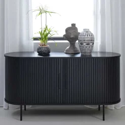 Sale Schwarzes Sideboard Sumatri Küchenkommode|Esszimmerkommoden