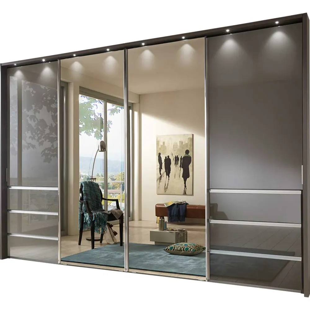 Schwebetürenkleiderschrank Magdalina*Pharao24 Discount