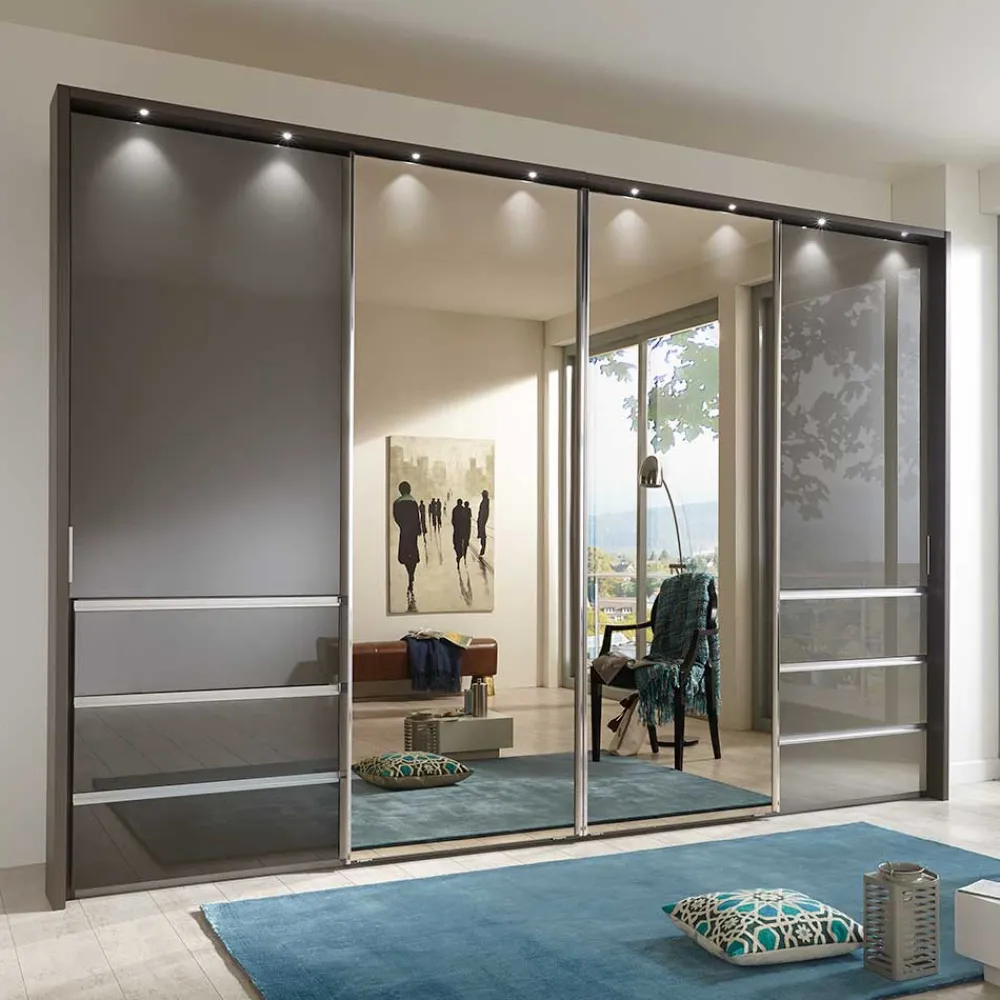 Schwebetürenkleiderschrank Magdalina*Pharao24 Discount