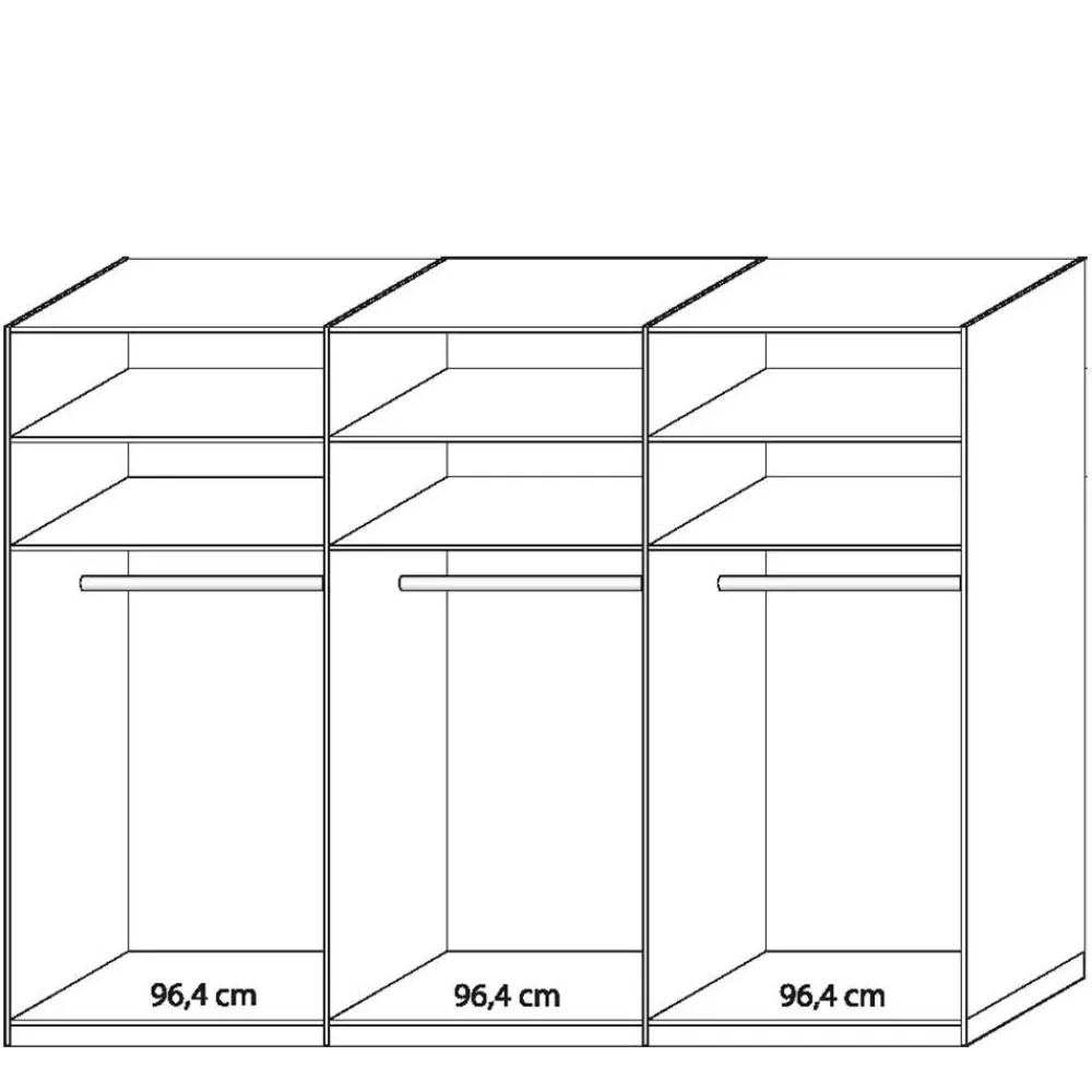 Schwebetürenkleiderschrank Bruvena*Pharao24 Online