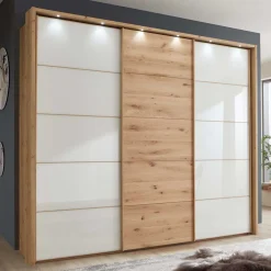 Online Schwebetürenschrank Durac Massivholz Schränke|Kleiderschränke