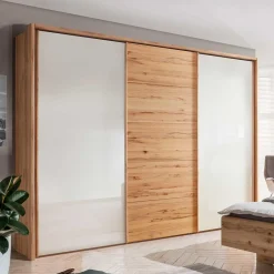 New Schwebetürenschrank Jassena Massivholz Schränke|Kleiderschränke