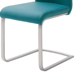 Outlet Schwingstuhl Set Castelan Lederstühle|Freischwinger