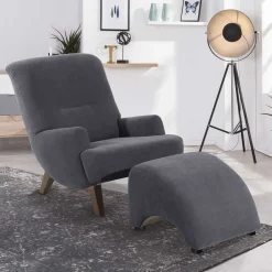 Sessel Anthrazit Velours Matrona*Pharao24 Online