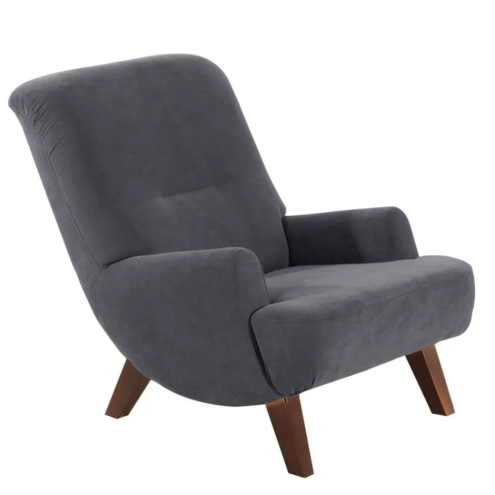 Sessel Anthrazit Velours Matrona*Pharao24 Online