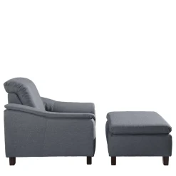 Best Sessel Jeansblau Stoff Rocket Relaxsessel