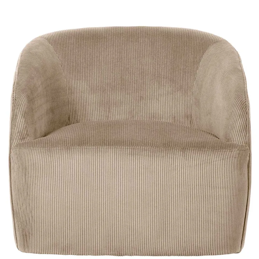 New Sessel mit Cord Bezug Clarina Wohnzimmer Sessel