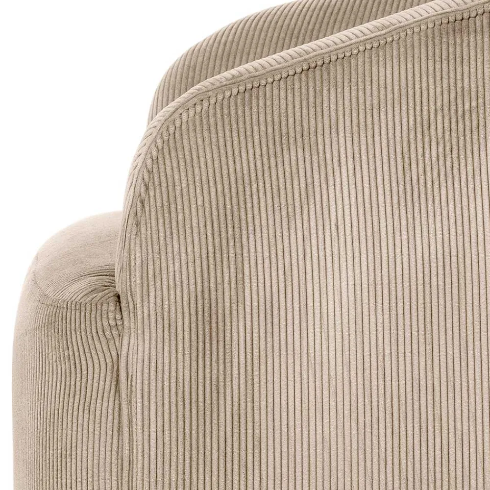 New Sessel mit Cord Bezug Clarina Wohnzimmer Sessel