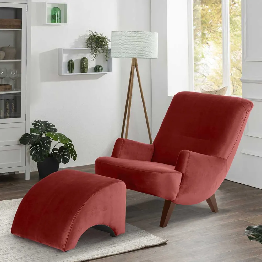 Discount Sessel Samtvelours Amrosa Relaxsessel
