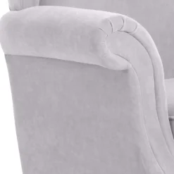 Best Sessel Silbergrau Landhaus Huropa Ohrensessel