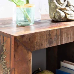 Clearance Shabby Chic Regal Frees Wohnzimmerregale|Massivholzregale